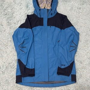 L.L. Bean Light Blue and Black Outdoor Jacket